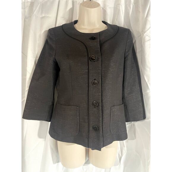 MaxMara fab blazer with crop sleeve  size 6 - Picture 1 of 13